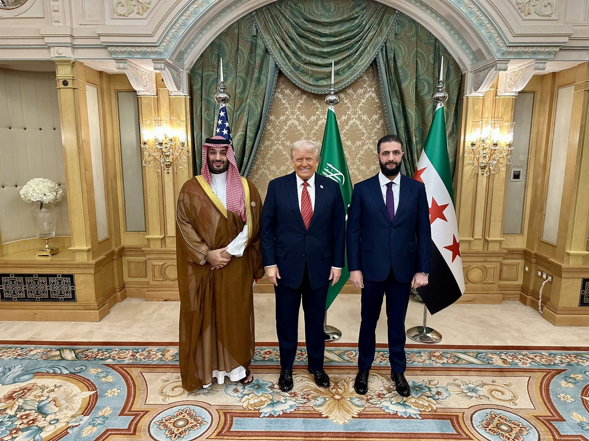 Mohammed bin Salman, Donald Trump und Ahmed al-Sharaa
