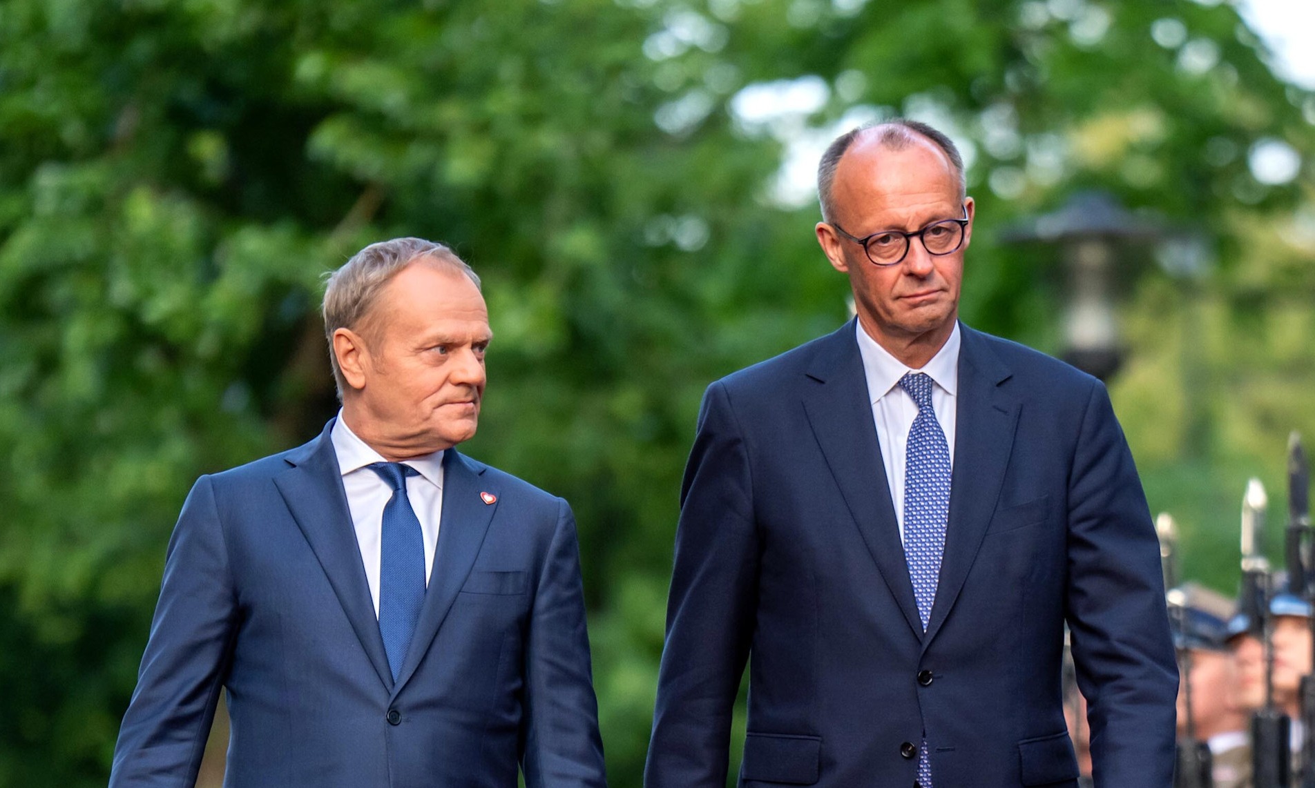 Donald Tusk empfängt Friedrich Merz, 07.05.2025