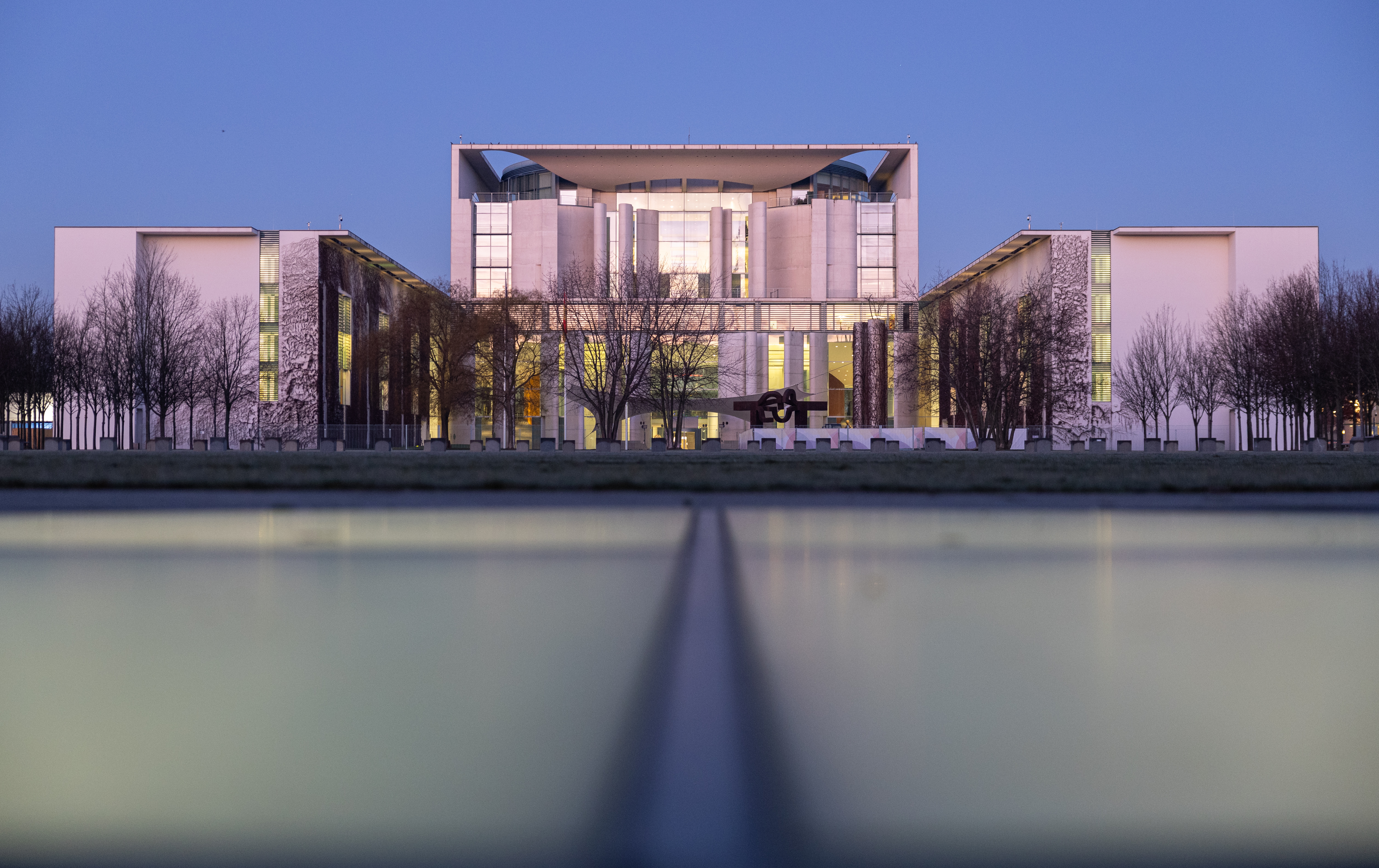 Das Kanzleramt in Berlin. 