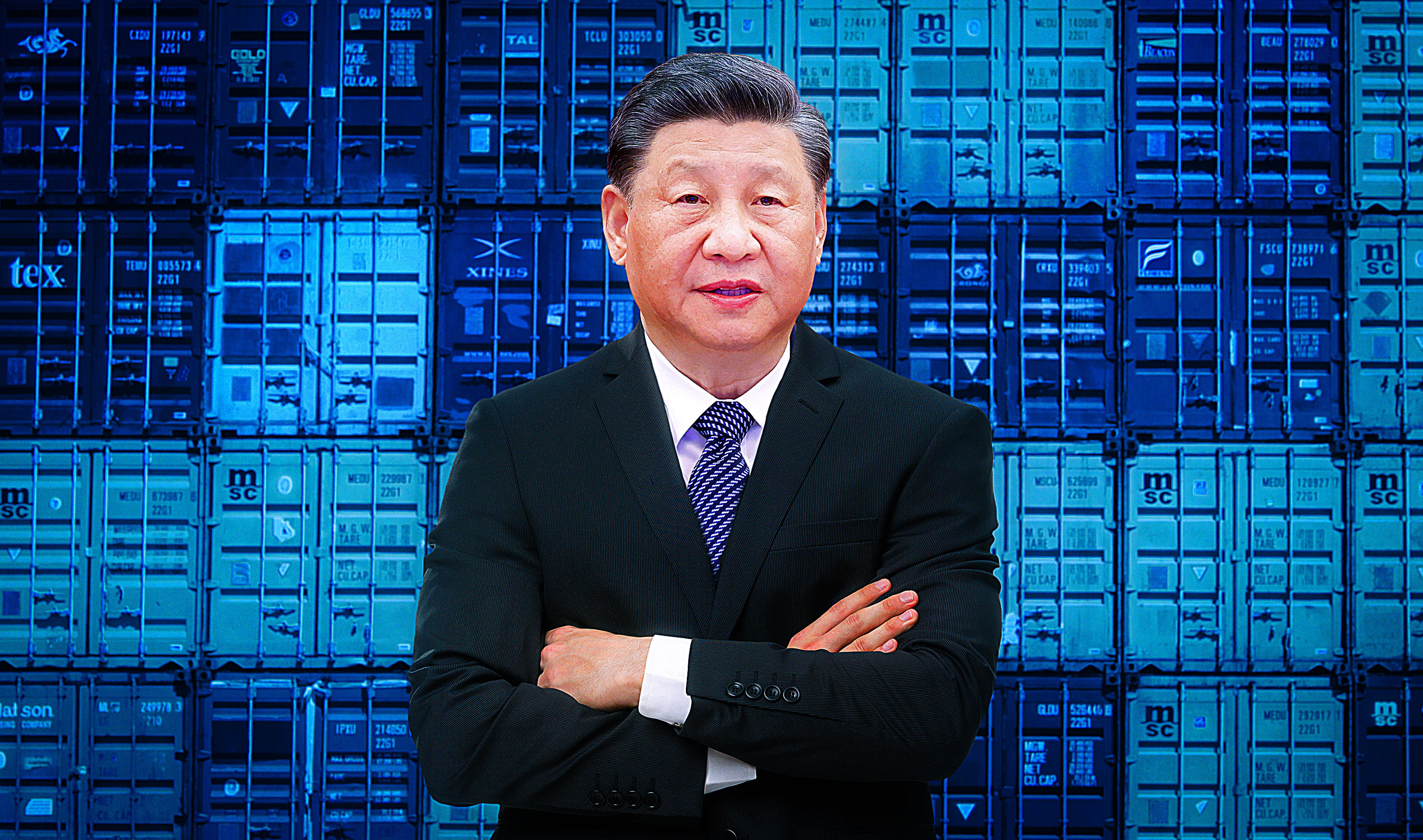 Schuld am Stau in Shanghai: Xi Jinping, Präsident von China